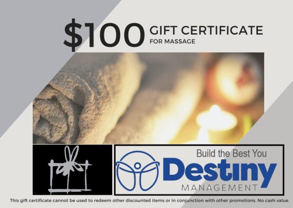 Massage Gift Certificate $100