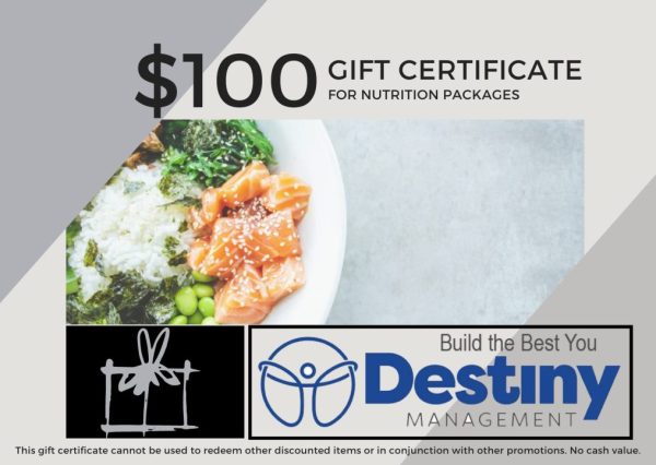 Nutrition Gift Certificate $100