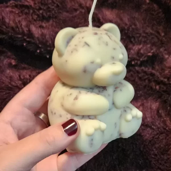 teddy bear candle 1