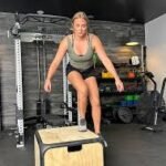 woman performing a speed and agility exercise