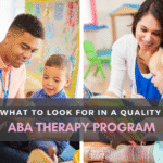 An man and a child and a woman and a child