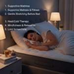 A woman sleeping in bed.