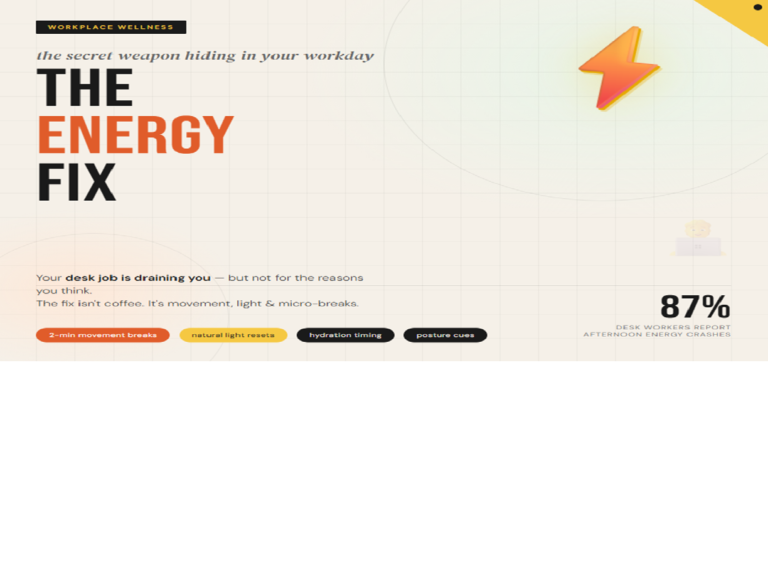 The Desk Job Energy Fix Nobody Talks About