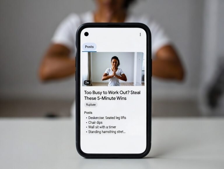 Too Busy to Work Out? Steal These 5-Minute Wins