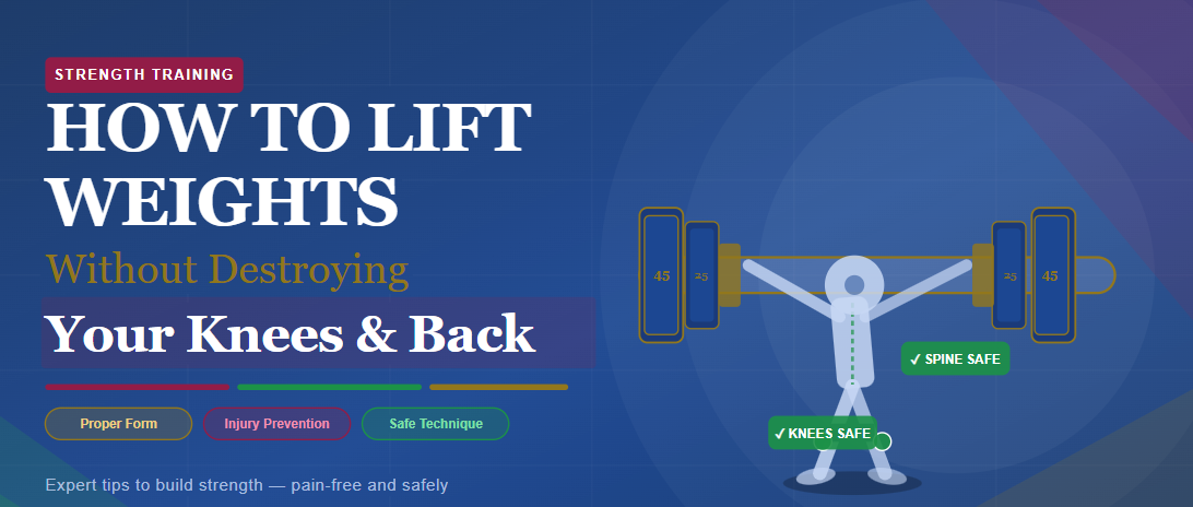 How to Lift Weights Without Destroying Your Knees and Back