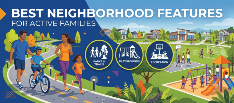 Best Neighborhood Features for Active Families