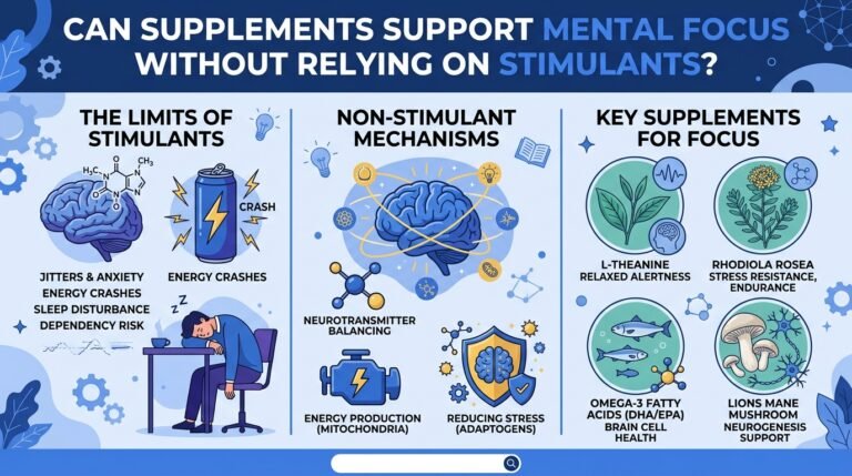 Can Supplements Support Mental Focus Without Relying on Stimulants