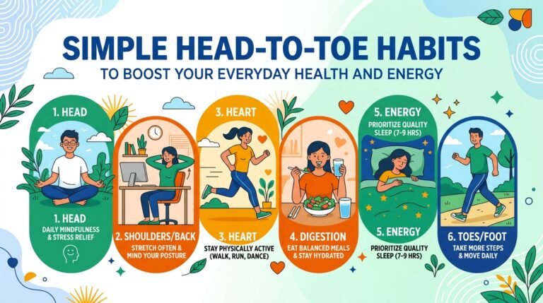 Simple Head-to-Toe Habits to Boost Your Everyday Health and Energy