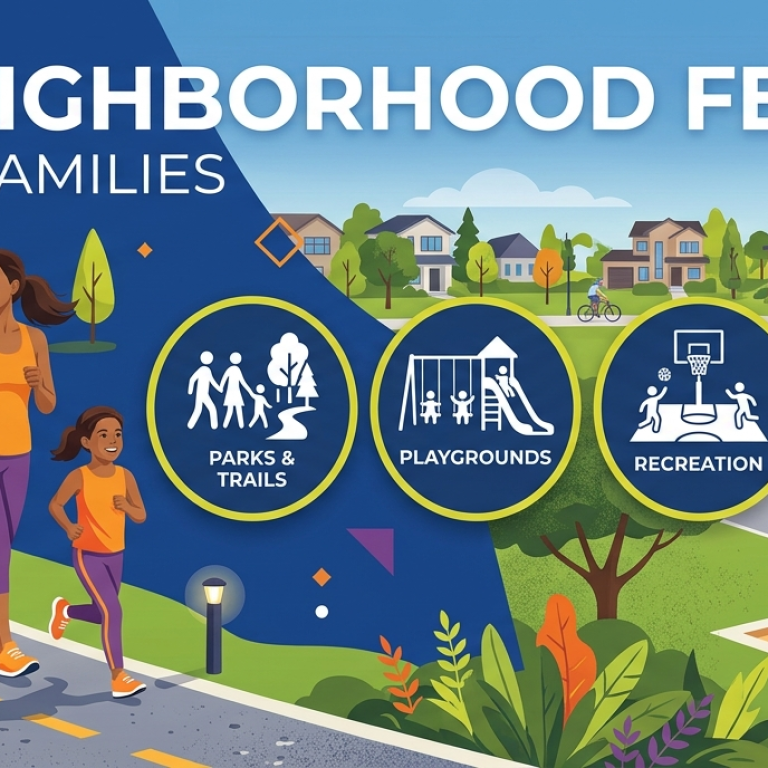 Best Neighborhood Features for Active Families