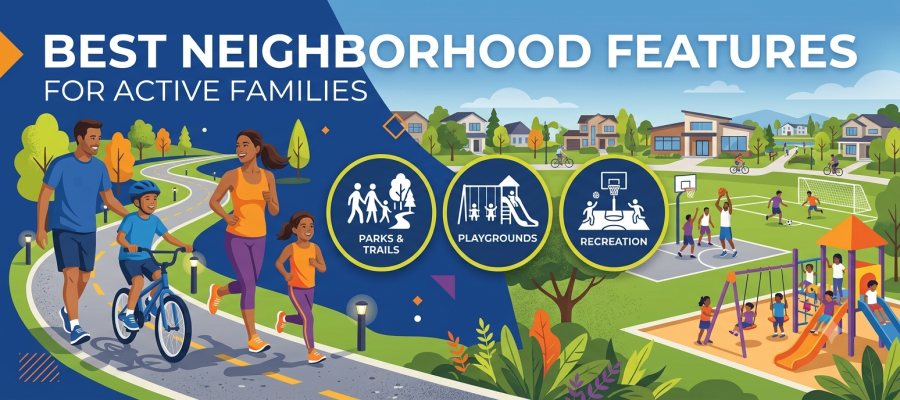Best Neighborhood Features for Active Families