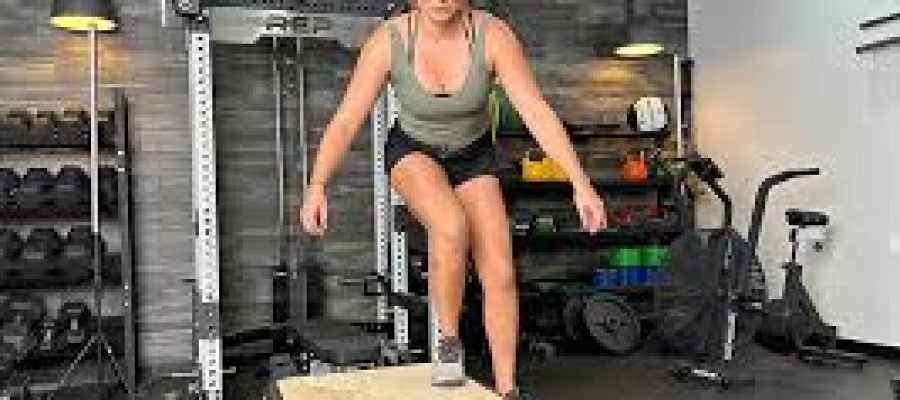 woman performing a speed and agility exercise