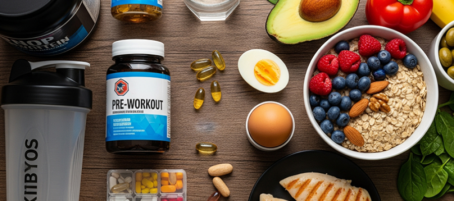 an image of supplements and whole-foods.