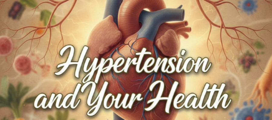 An image of a heart and nutritious food