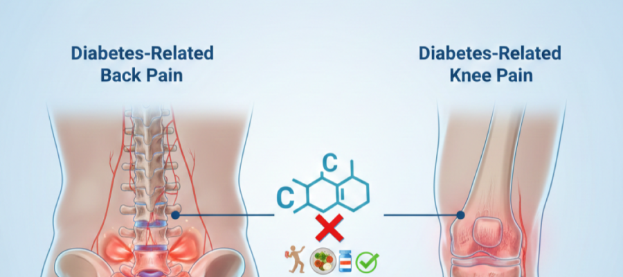 Managing Diabetes-Related Back and Knee Pain