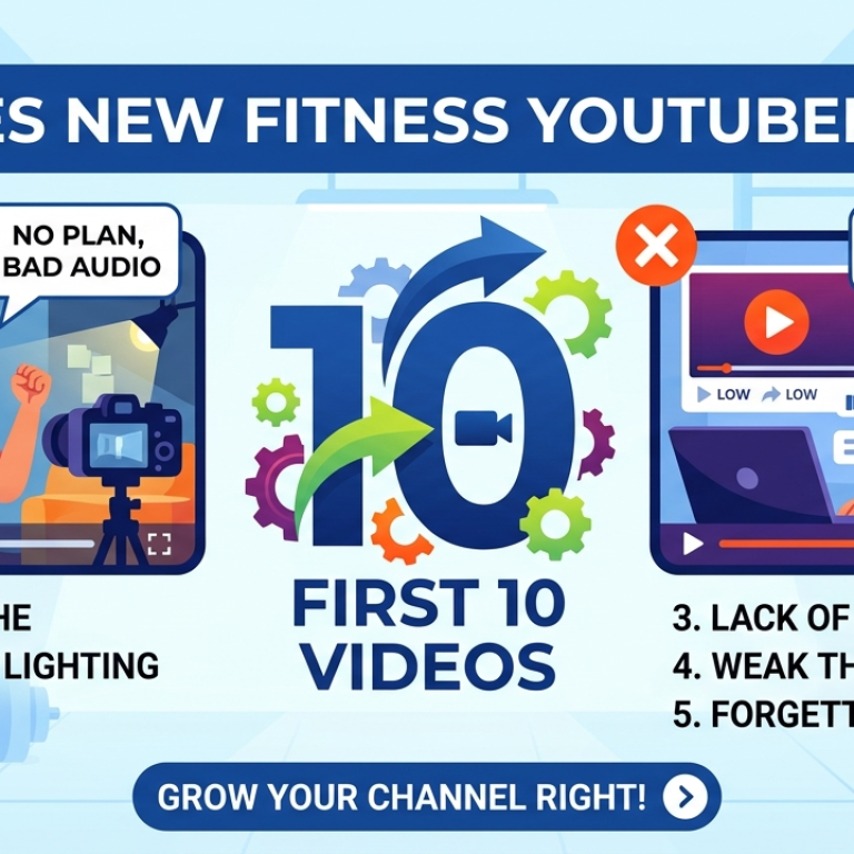Mistakes New Fitness YouTubers Make in Their First 10 Videos