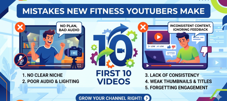 Mistakes New Fitness YouTubers Make in Their First 10 Videos
