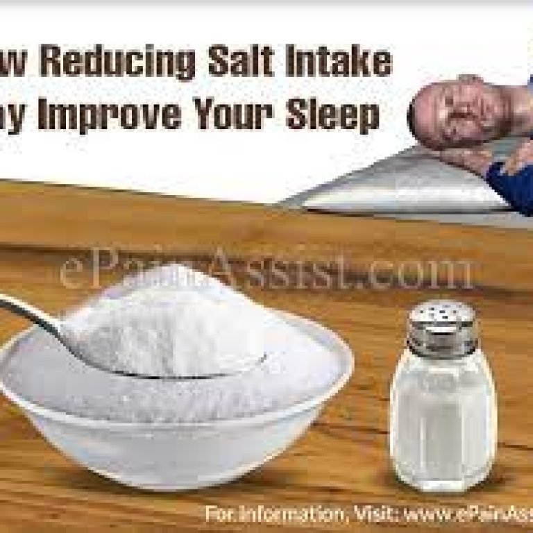 Salt Reduction May Help to Improve Sleep