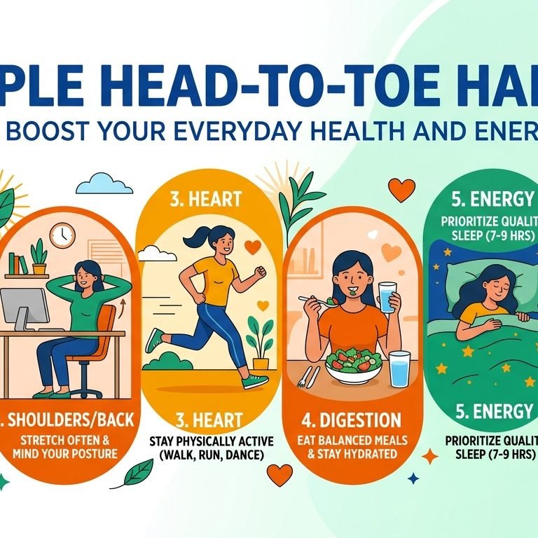 Simple Head-to-Toe Habits to Boost Your Everyday Health and Energy