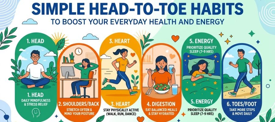 Simple Head-to-Toe Habits to Boost Your Everyday Health and Energy
