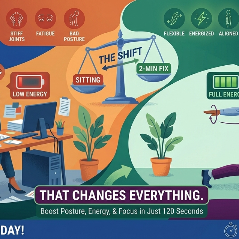 Sitting All Day? Here's the 2-Minute Fix That Changes Everything