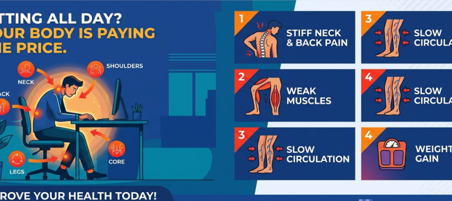 Sitting All Day? Your Body Is Paying the Price