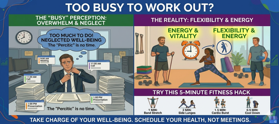 Too Busy to Work Out? Try This 5-Minute Fitness Hack