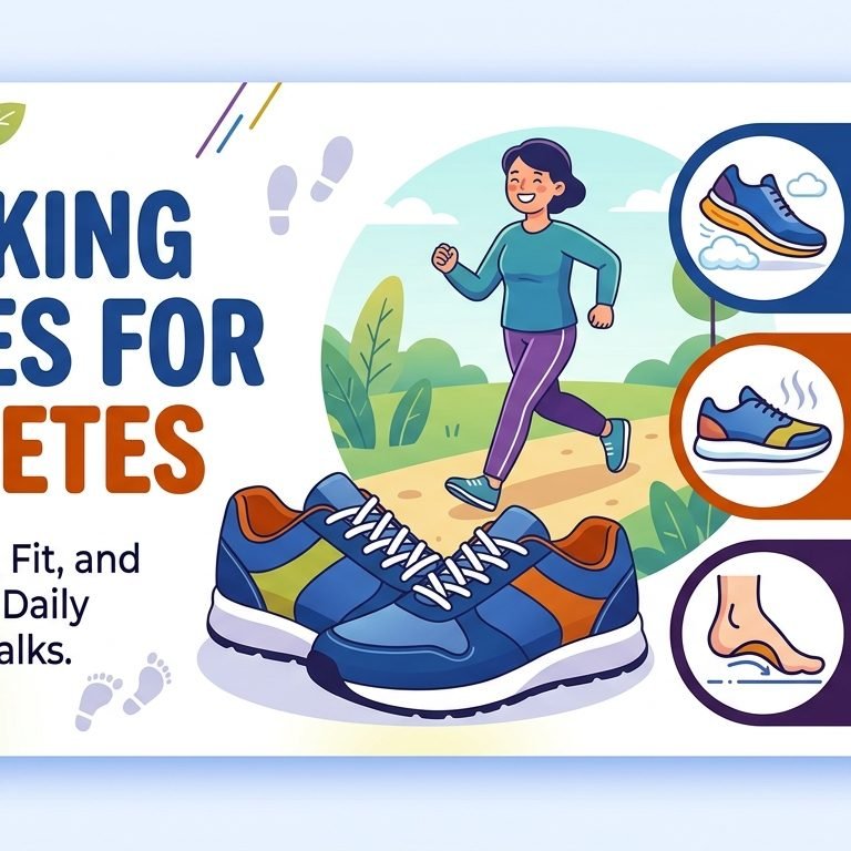 Walking Shoes for Diabetes: Cushioning, Fit, and Support for Daily Wellness Walks